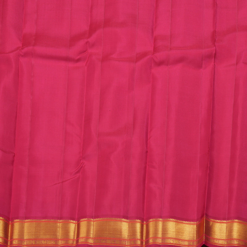 Hayagrivas Sandal Beige Kanjivaram Silk Saree with Dark Pink Border BBD257E2-1