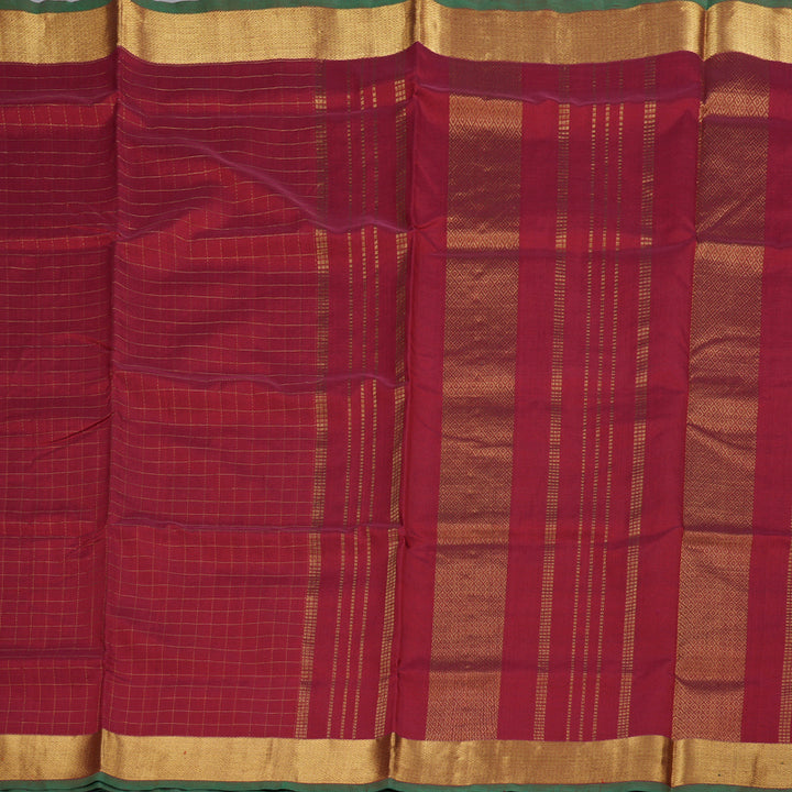 Hayagrivas Handloom Traditional Red Silk Cotton Saree BBD485F7-6