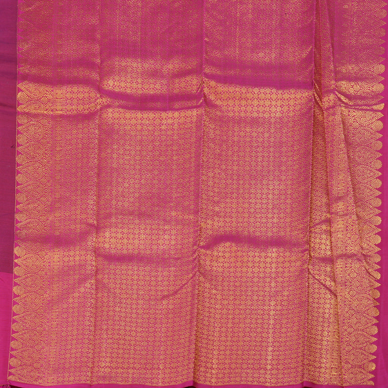 Hayagrivas Handloom Kanjivaram Silk Saree in Majestic Dark Maroon BBD487F3-1