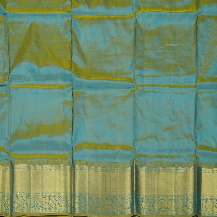 Hayagrivas Aqua Blue Kanjivaram Pattu Pavadai BBD488F9-3
