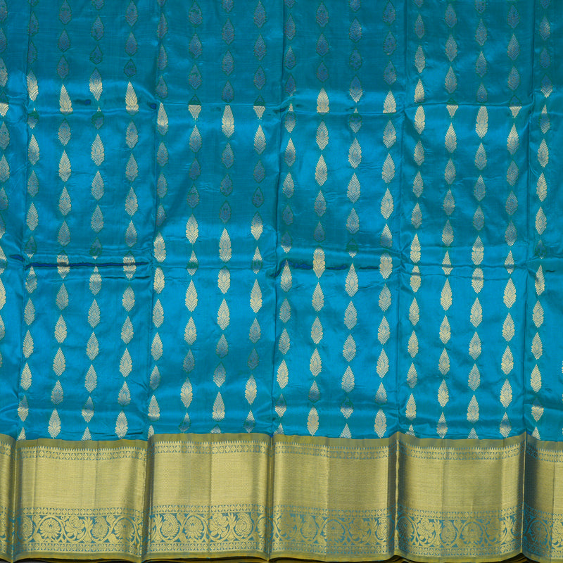 Hayagrivas Aqua Blue Kanjivaram Pattu Pavadai BBD488F9-3