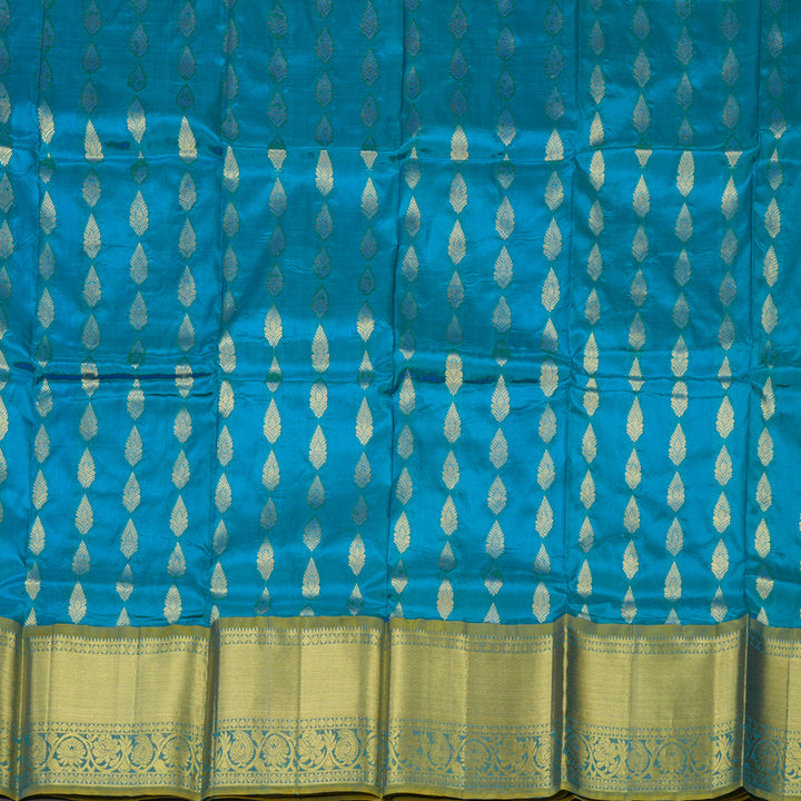 Hayagrivas Aqua Blue Kanjivaram Pattu Pavadai BBD488F9-3