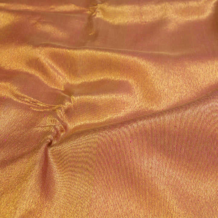 Hayagrivas Beige Kanjivaram Silk Saree with Onion Pink Border BBD496F1-1