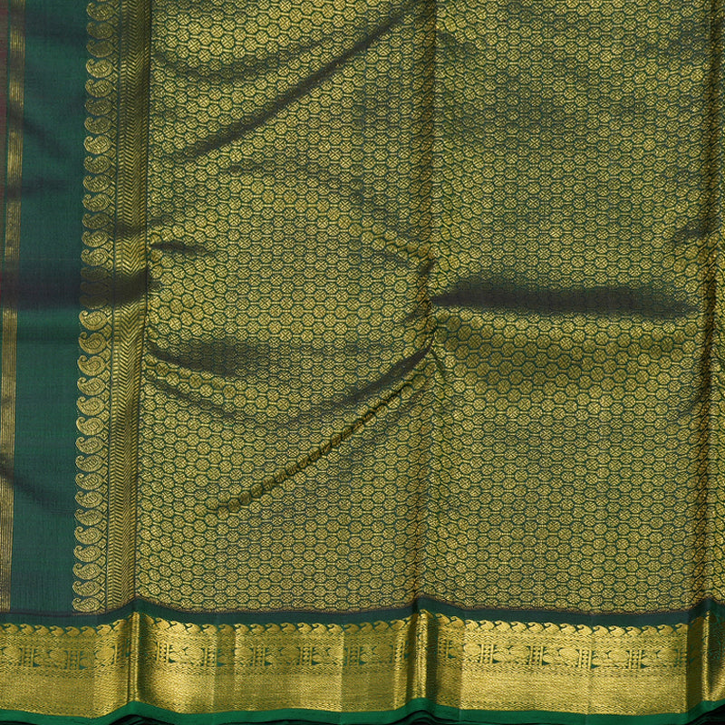 Hayagrivas Handloom Barbie Pink With Green Border BBD498F2-1