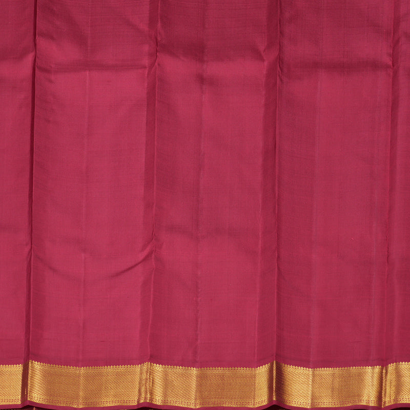 Hayagrivas Black Handloom Kanjivaram Silk Saree with Maroon Border BBD510F11-1