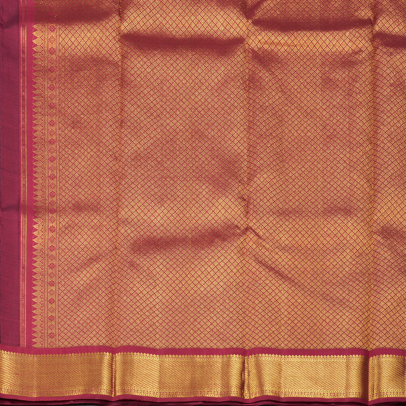 Hayagrivas Black Handloom Kanjivaram Silk Saree with Maroon Border BBD510F11-1