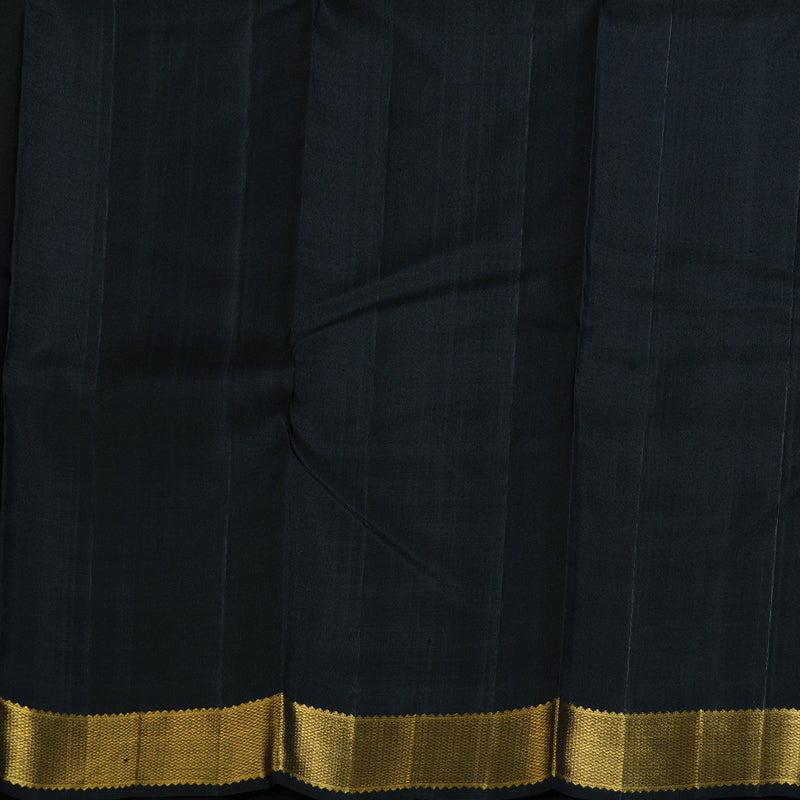 Hayagrivas Stunning Black Handloom Kanjivaram Silk Saree BBD510F3-3