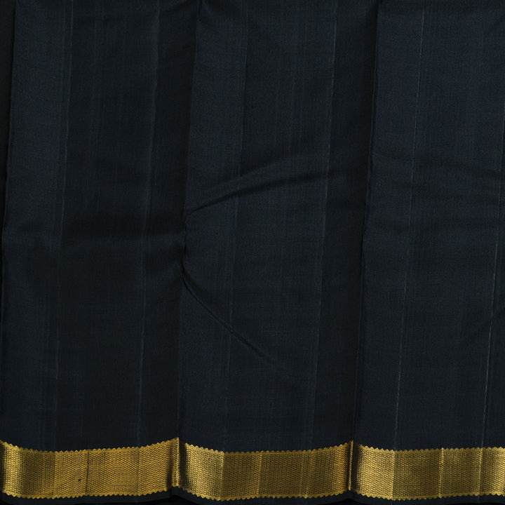 Hayagrivas Stunning Black Handloom Kanjivaram Silk Saree BBD510F3-3