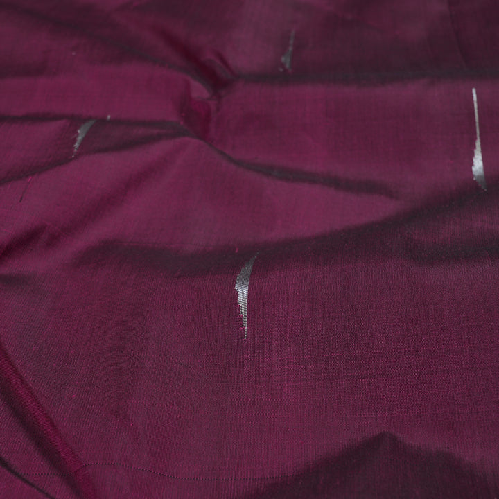 Hayagrivas Dark Pink Kanjivaram Silk Saree with Dark Pink Border - BBD511F2-1