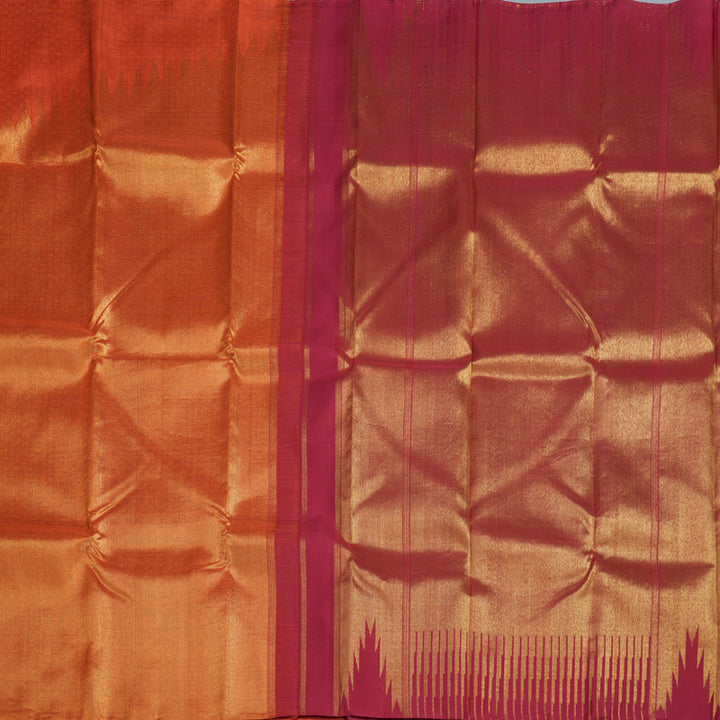 Hayagrivas Handloom Raising Border Kanjivaram Silk Saree BBD518F2-1