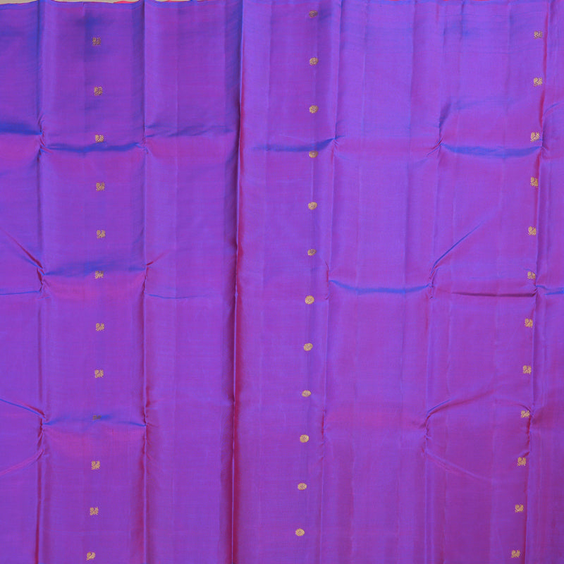 Hayagrivas Handloom Borderless Kanjivaram Silk Saree in Attractive Purple BBD522F12-3