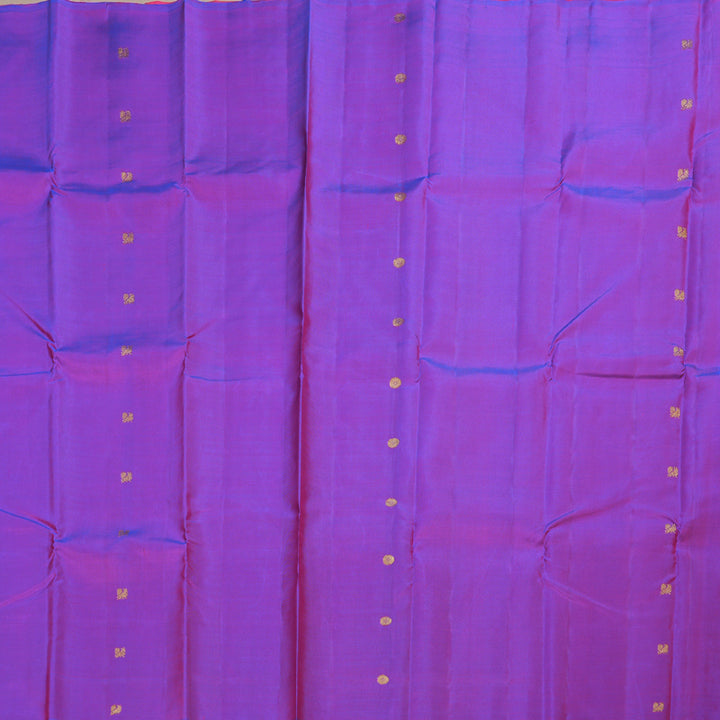 Hayagrivas Handloom Borderless Kanjivaram Silk Saree in Attractive Purple BBD522F12-3