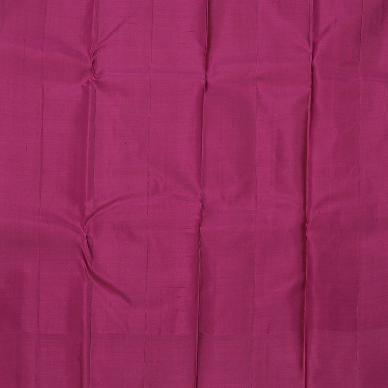 Hayagrivas Dark Maroon Handloom Kanjivaram Silk Saree with Pink Border BBD522F13-1