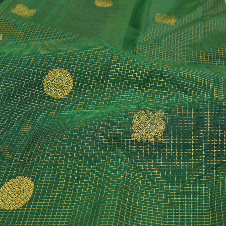 Hayagrivas Handloom Retta Pettu Jari Checks  Kanjivaram Silk Saree BBD522F6-1