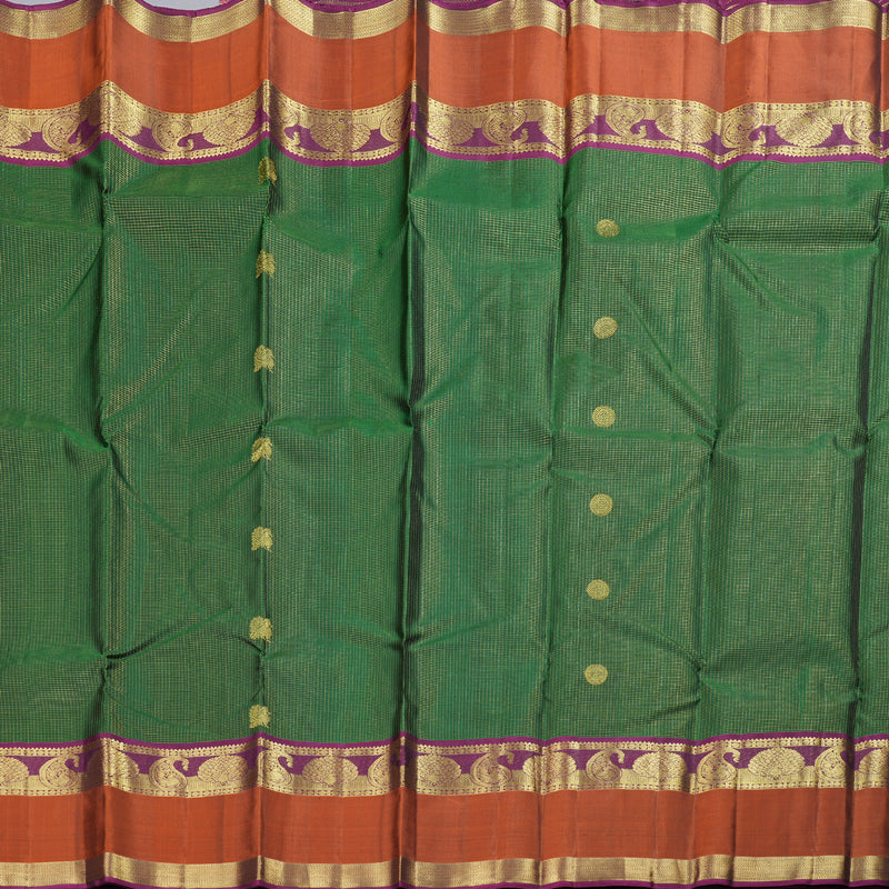 Hayagrivas Handloom Retta Pettu Jari Checks  Kanjivaram Silk Saree BBD522F6-1