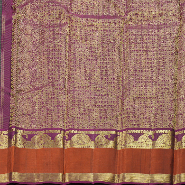 Hayagrivas Handloom Retta Pettu Jari Checks  Kanjivaram Silk Saree BBD522F6-1