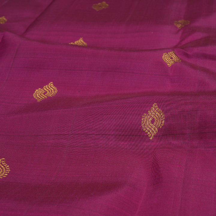 Hayagrivas Magenta Kanjivaram Silk Saree with Magenta Border BBD530F9-1