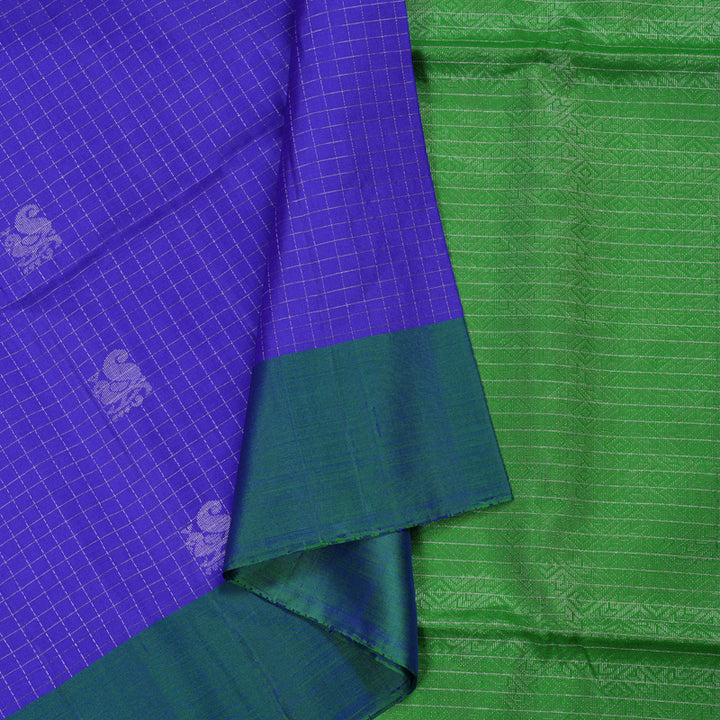 Hayagrivas Blue Handloom Soft Silk Saree BBD536F1-21