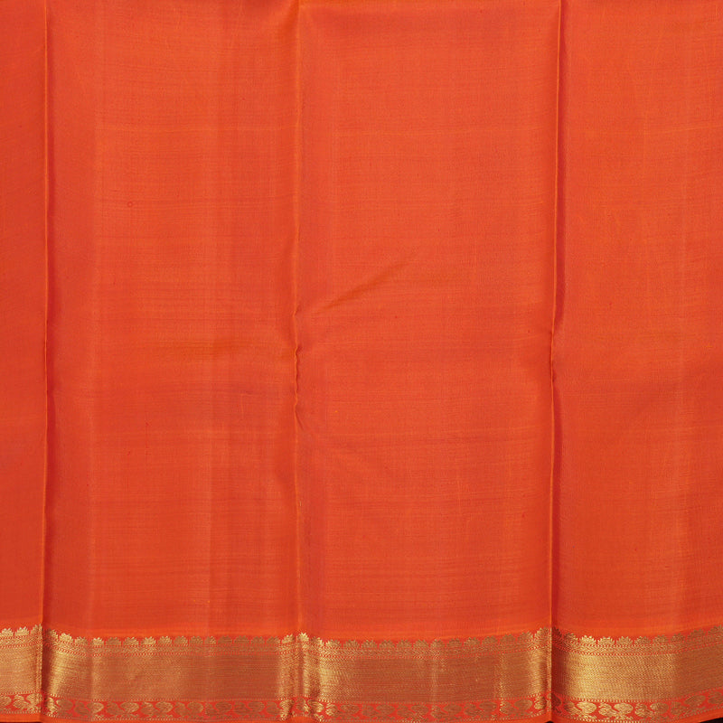 Hayagrivas Magenta Kanjivaram Silk Saree with Orange Border BBD547G1-1