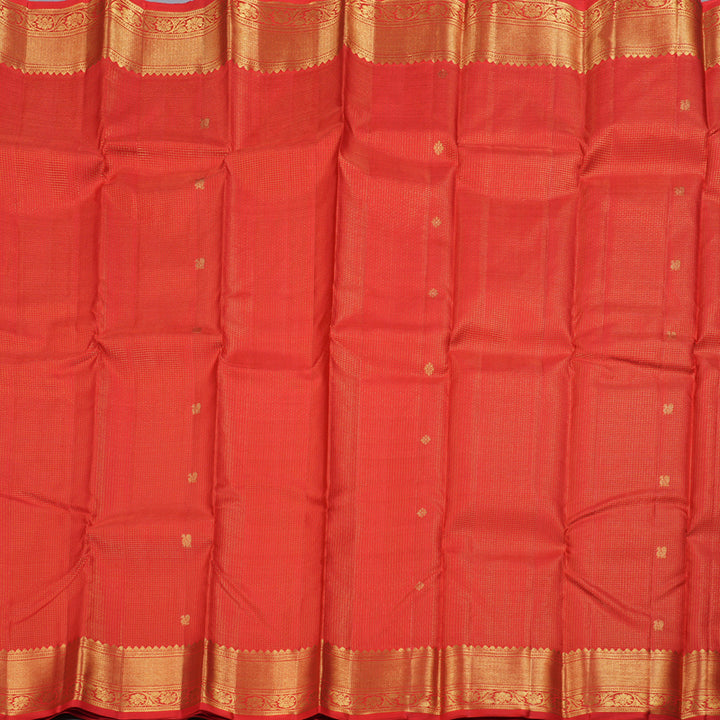 Hayagrivas Red Kanjivaram Silk Saree with Red Border BBD554G1-1