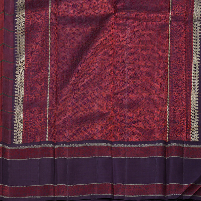 Hayagrivas Handloom Kanjivaram Thread Work Silk Saree BBD558G13-1