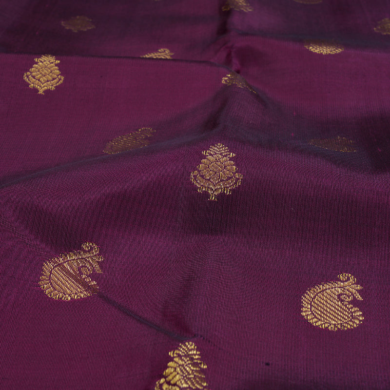 Hayagrivas Purple Kanjivaram Silk Saree with Purple Border - BBD568G3-1