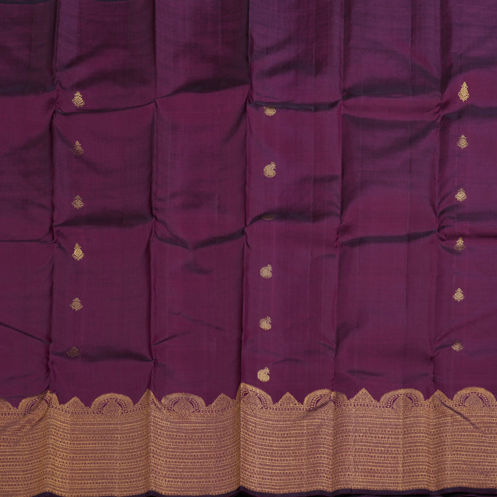 Hayagrivas Purple Kanjivaram Silk Saree with Purple Border - BBD568G3-1