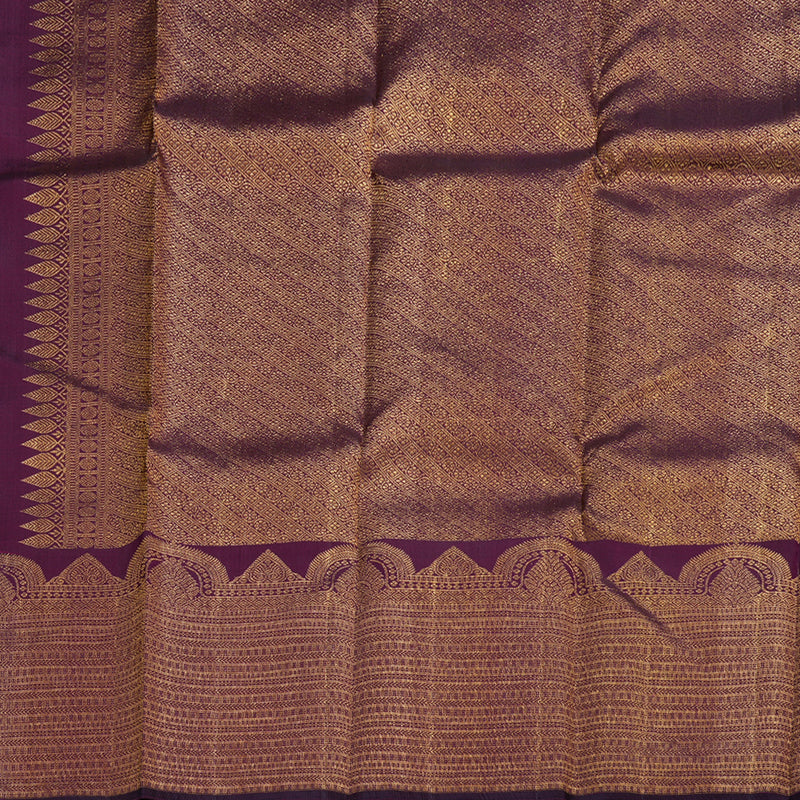 Hayagrivas Purple Kanjivaram Silk Saree with Purple Border - BBD568G3-1