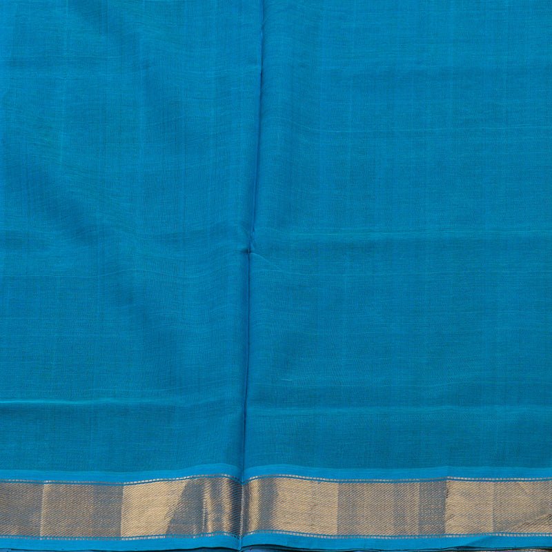 Hayagrivas Purple Body &  Blue border Handloom Silk Cotton Saree BBD56D3-16