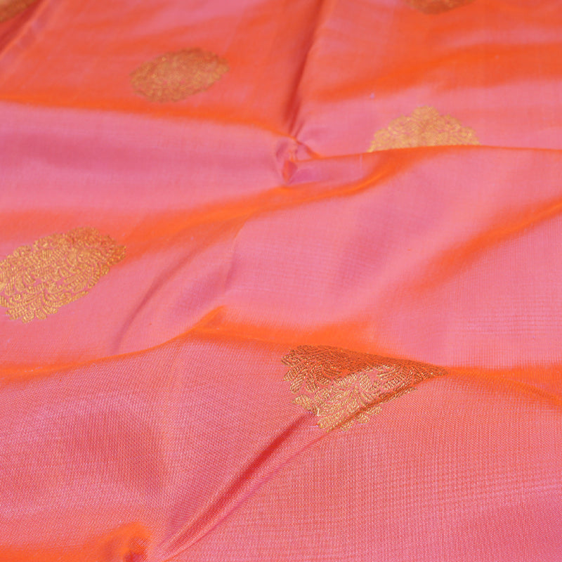 Hayagrivas Peach Pink Kanjivaram Silk Saree with Black Border - BBD570G3-1