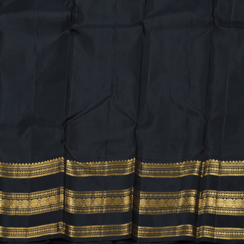 Hayagrivas Peach Pink Kanjivaram Silk Saree with Black Border - BBD570G3-1