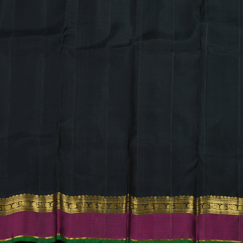 Hayagrivas Black & White Checks Saree BBD578G12-1