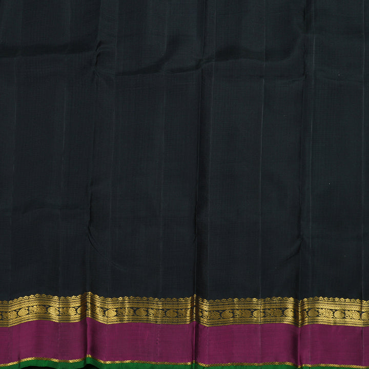 Hayagrivas Black & White Checks Saree BBD578G12-1