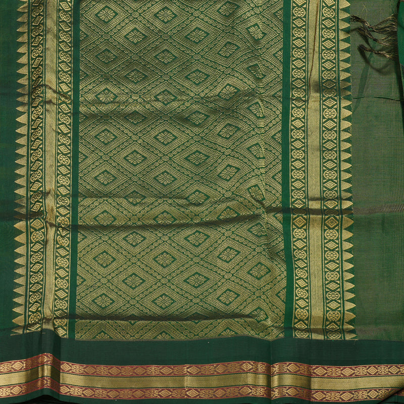 Hayagrivas Handloom Temple Border Silk Cotton SareeBBD57D6-2