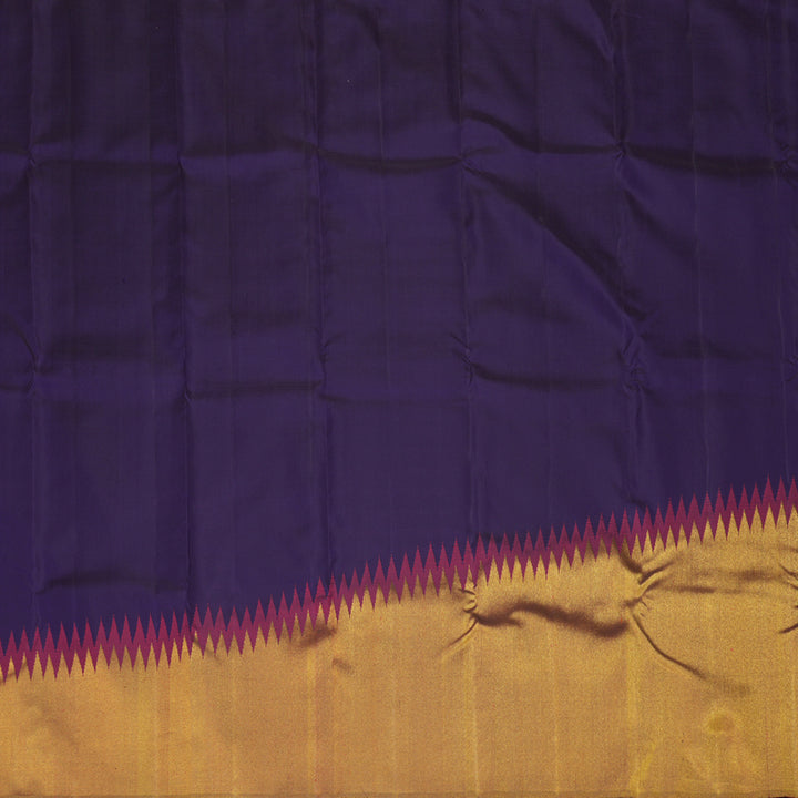 Hayagrivas Handloom Navy Blue Kanjivaram Silk Saree BBD581G5-1