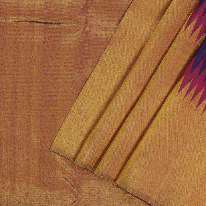 Hayagrivas Handloom Navy Blue Kanjivaram Silk Saree BBD581G5-1