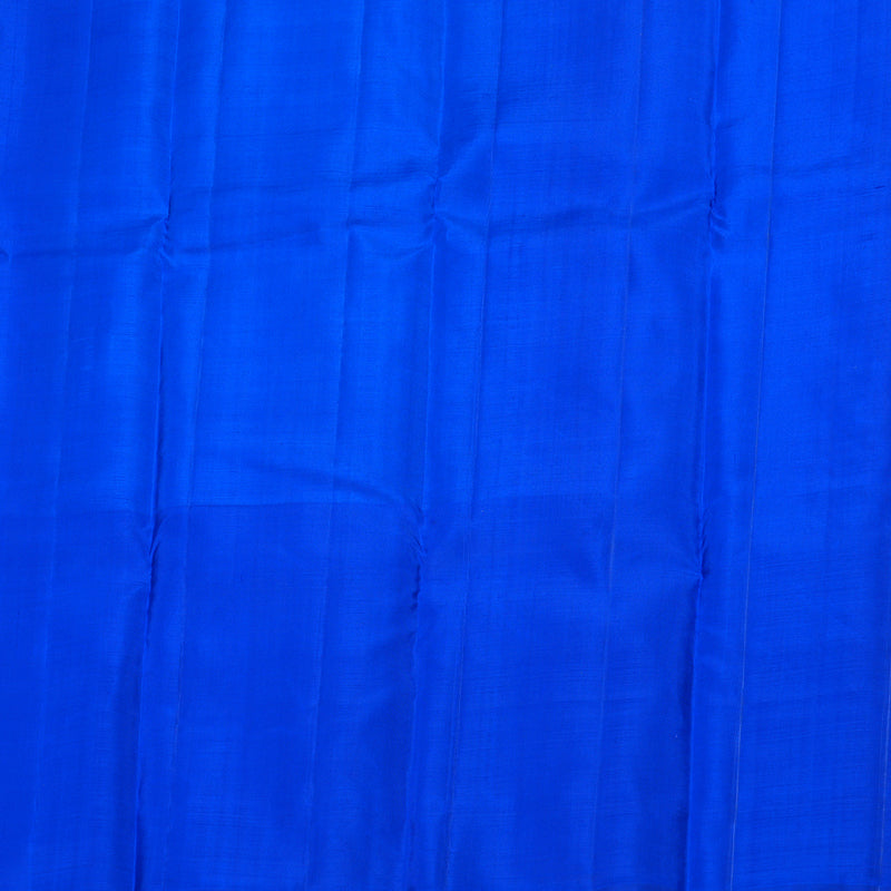 Hayagrivas Peacock Blue Kanjivaram Silk Saree with Blue Border BBD582G2-2