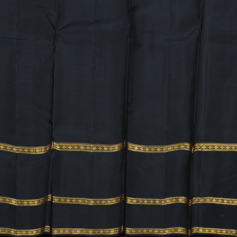 Hayagrivas Purple Handloom Kanjivaram Silk Saree with Black Border BBD584G1-1