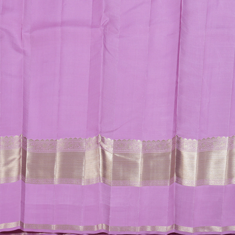 Hayagrivas Lavender Kanjivaram Silk Saree with Lavender Border - BBD585G1-1