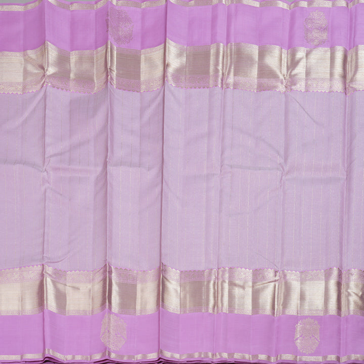 Hayagrivas Lavender Kanjivaram Silk Saree with Lavender Border - BBD585G1-1