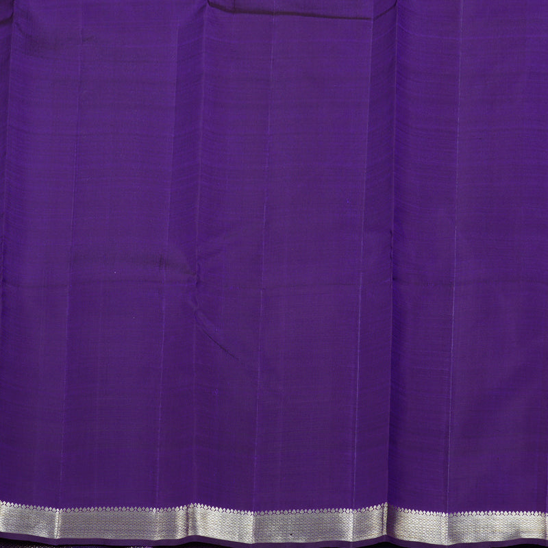 Hayagrivas Apple Green Kanjivaram Silk Saree with Purple Border - BBD585G6-1