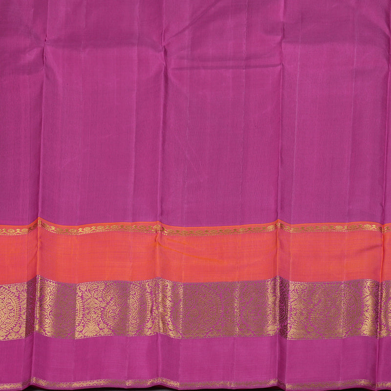 Hayagrivas Peacock Blue Handloom Kanjivaram Silk Saree with Multi Color  Border BBD588G3-1