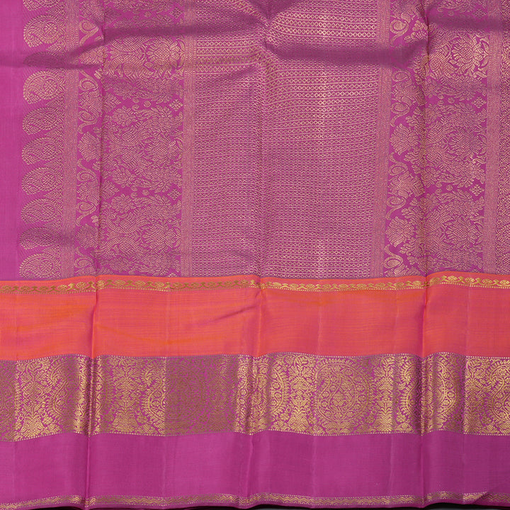 Hayagrivas Peacock Blue Handloom Kanjivaram Silk Saree with Multi Color  Border BBD588G3-1
