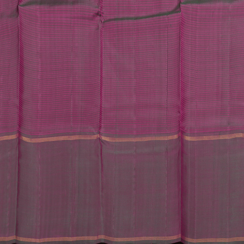 Hayagrivas Orangish Pink Handloom Kanjivaram Silk Saree with Mandhalir Border BBD590G2-2