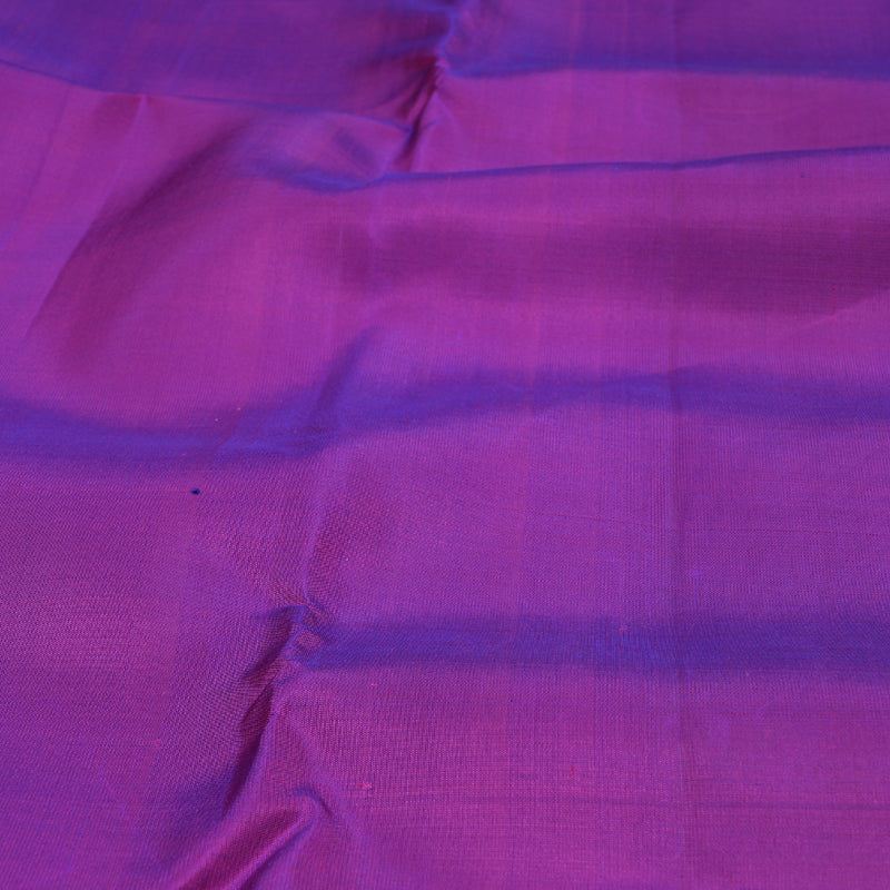 Hayagrivas Purple Kanjivaram Silk Saree with Onion Pink Border BBD590G9-1