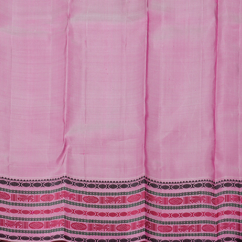 Hayagrivas Purple Kanjivaram Silk Saree with Onion Pink Border BBD590G9-1