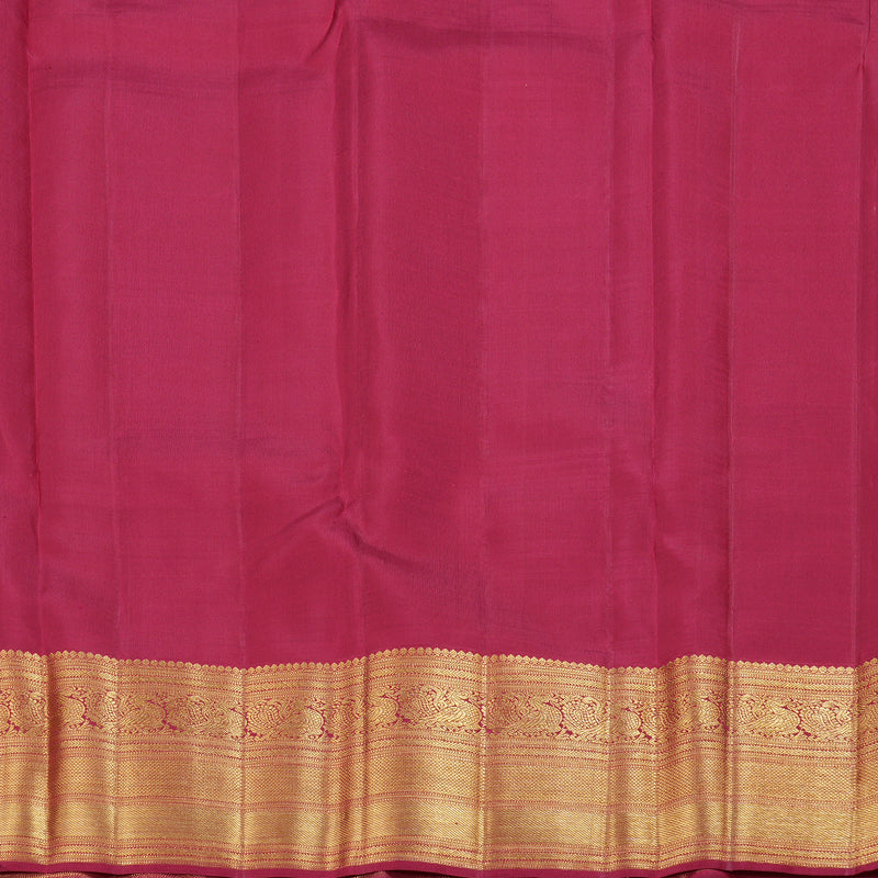 Hayagrivas Dark Lavender Kanjivaram Silk Saree with Maroon Border BBD595G4-1