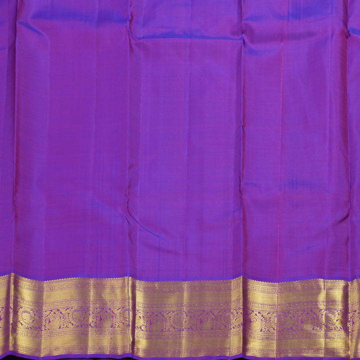 Hayagrivas Sky Blue Kanjivaram Silk Saree with Magenta Border BBD596G2-8