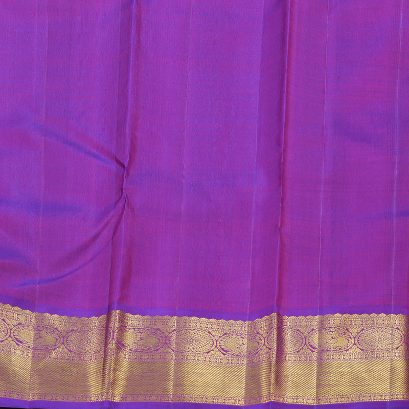 Hayagrivas Handloom Fluorescent With Purple Kanjivaram Silk Saree BBD596G3-1