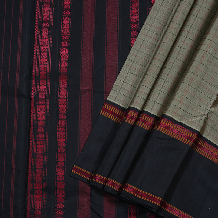 Hayagrivas Handloom Kanjivaram Thread Work Silk Saree BBD596G6-1